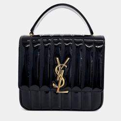 Saint Laurent Patent Vicky Bag