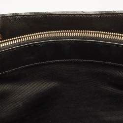 Pre Owned حقيبة يد شوبر سان لوران كاساندرا جلد مبطنة عنابية 