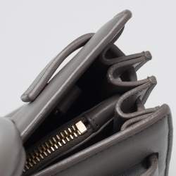 Pre Owned Saint Laurent Grey Leather Baby Classic Sac De Jour Tote