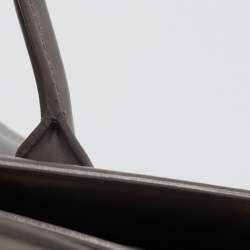 Pre Owned Saint Laurent Grey Leather Baby Classic Sac De Jour Tote