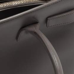 Pre Owned Saint Laurent Grey Leather Baby Classic Sac De Jour Tote