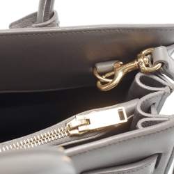 Pre Owned Saint Laurent Grey Leather Baby Classic Sac De Jour Tote