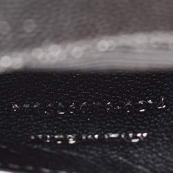 Pre Owned Saint Laurent Black Leather Kate Monogram Clutch