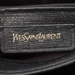 Saint Laurent Black Leather Ligne Y Crossbody Bag