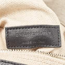 Saint Laurent Off White/Beige Canvas and Leather Rive Gauche Tote