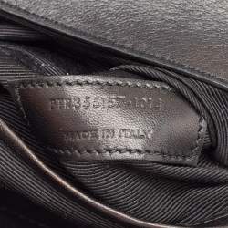 Pre Owned Saint Laurent Black Leather Small Moujik Top Handle Bag