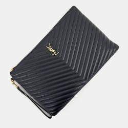 Pre Owned Saint Laurent Monogram Clutch