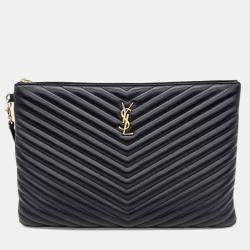 Pre Owned Saint Laurent Monogram Clutch