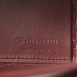 Pre Owned Saint Laurent Burgundy Croc Embossed Leather Nano Classic Sac De Jour Tote