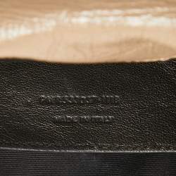 Pre Owned Saint Laurent Beige Matelassé Leather Baby Niki Chain Shoulder Bag