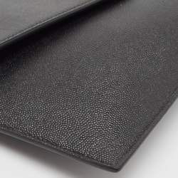 Pre Owned Saint Laurent Black Leather Uptown Pouch