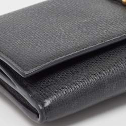 Saint Laurent Black Leather Y Line Flap Continental Wallet