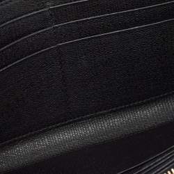 Saint Laurent Black Leather Y Line Flap Continental Wallet