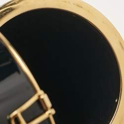 Pre Owned Saint Laurent Black Acrylic Evening Tassels Wristlet Clutch