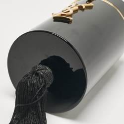 Pre Owned Saint Laurent Black Acrylic Evening Tassels Wristlet Clutch