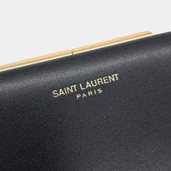 Pre Owned Saint Laurent Midnight Small Clutch Bag