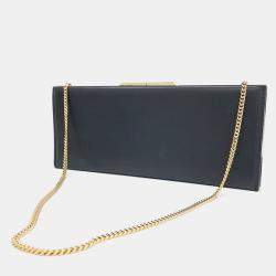 Pre Owned Saint Laurent Midnight Small Clutch Bag