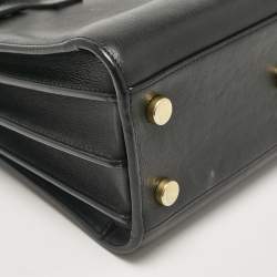 مملوكة مسبقًا Saint Laurent Black Leather Nano Classic Sac De Jour Tote