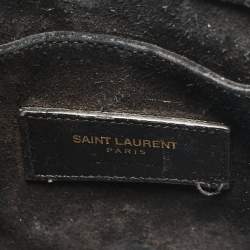 مملوكة مسبقًا Saint Laurent Black Leather Nano Classic Sac De Jour Tote