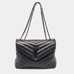 Saint Laurent Matelasse Leather Medium Lou Lou Shoulder Bag