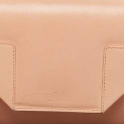 Saint Laurent Peach Leather Betty Flap Bag