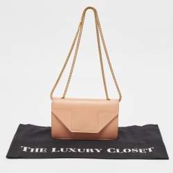 Saint Laurent Peach Leather Betty Flap Bag