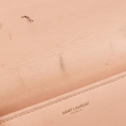 Saint Laurent Peach Leather Betty Flap Bag