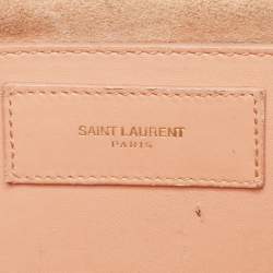 Saint Laurent Peach Leather Betty Flap Bag