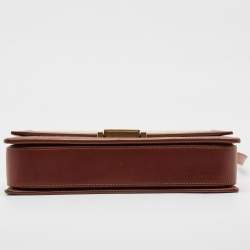 Saint Laurent Brown/Beige Canvas Bellechasse Shoulder Bag