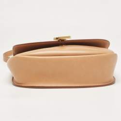 مملوكة مسبقًا Saint Laurent Tan Leather Kaia Crossbody Bag