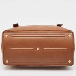 Saint Laurent Brown Canvas and Leather Muse Two Bag