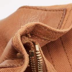 Saint Laurent Brown Canvas and Leather Muse Two Bag