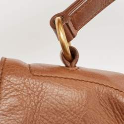 Saint Laurent Brown Canvas and Leather Muse Two Bag