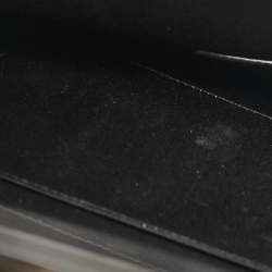 Pre Owned Saint Laurent Black Patent Leather Cassandre Flap Wristlet Clutch