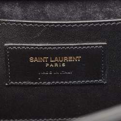 Saint Laurent Black Leather Medium Kate Tassel Shoulder Bag