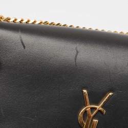Saint Laurent Black Leather Medium Kate Tassel Shoulder Bag