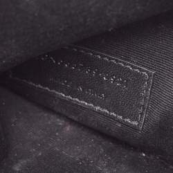 Pre Owned Saint Laurent Black Leather Uptown Pouch