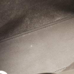 Saint Laurent Grey Croc Embossed and Leather Baby Downtown Cabas Tote