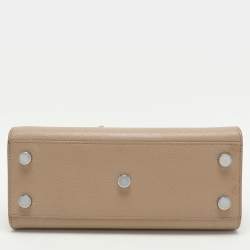 Pre Owned Saint Laurent Beige Leather Nano Classic Sac De Jour Tote