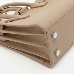 Pre Owned Saint Laurent Beige Leather Nano Classic Sac De Jour Tote