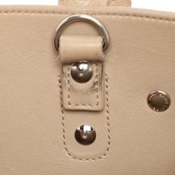 Pre Owned Saint Laurent Beige Leather Nano Classic Sac De Jour Tote