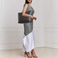 Saint Laurent Grey Leather East West Tote