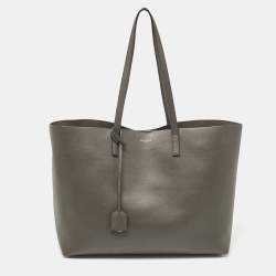 Saint Laurent Grey Leather East West Tote