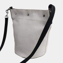 Saint Laurent Paris Black/White Canvas Rive Gauche Tote Bag