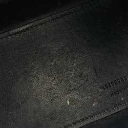 Saint Laurent Black Croc Embossed Leather Nano Classic Sac De Jour Tote