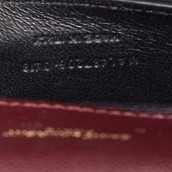 Saint Laurent Burgundy Leather Small Envelope Shoulder Bag