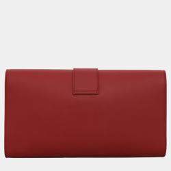 Saint Laurent Paris Red Leather Y Chyc Clutch Bag