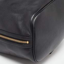 Saint Laurent Black Leather Emmanuelle Bucket Bag