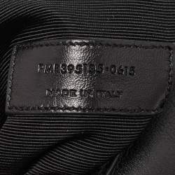 Saint Laurent Black Leather Emmanuelle Bucket Bag
