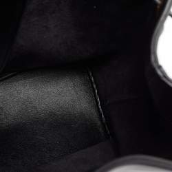 Saint Laurent Black Leather Emmanuelle Bucket Bag
